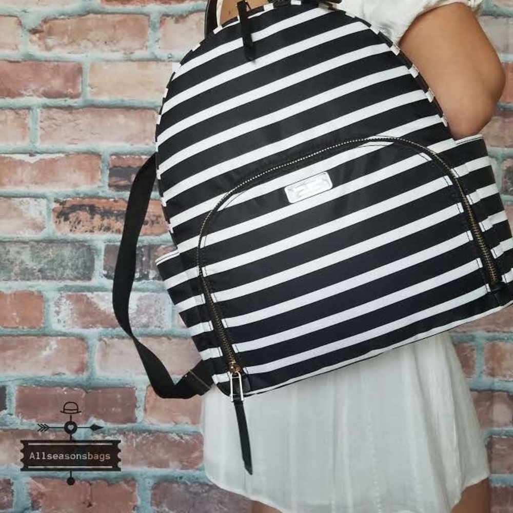 Kate spade large dawn sailing stripe backpack bag - Picture 7 of 8